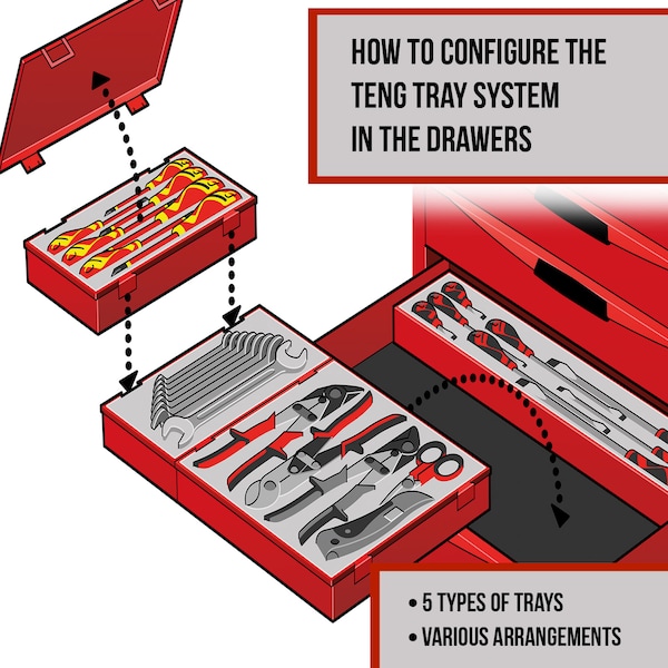 TTESK63 - 63 Piece 1/2 Drive Socket Set In EVA